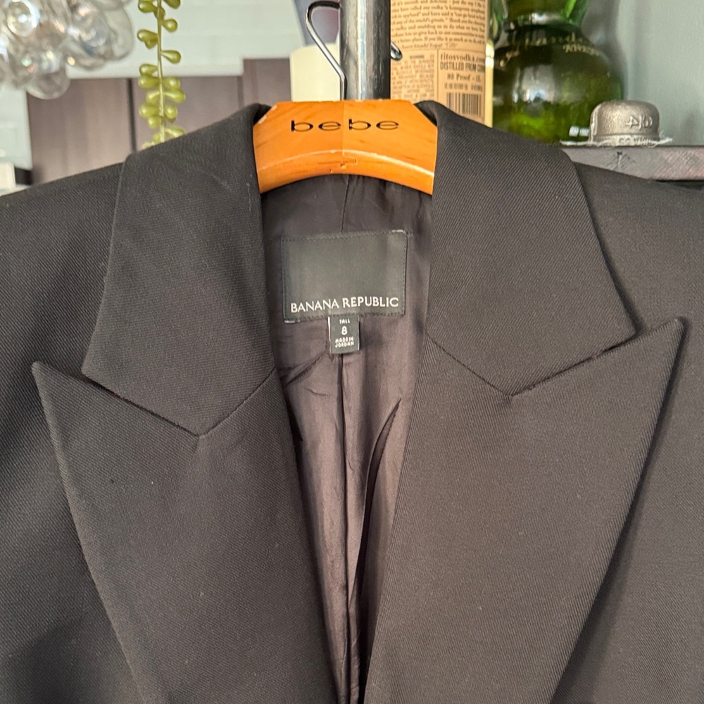Banana Republic Black Blazer with Gold Buttons - Picture 4 of 6
